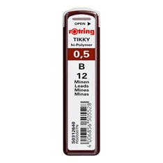 Rotring 0,5mm B 12db-os nyomósirón betét Rotring 0,5mm B 12db-os nyomósirón betét