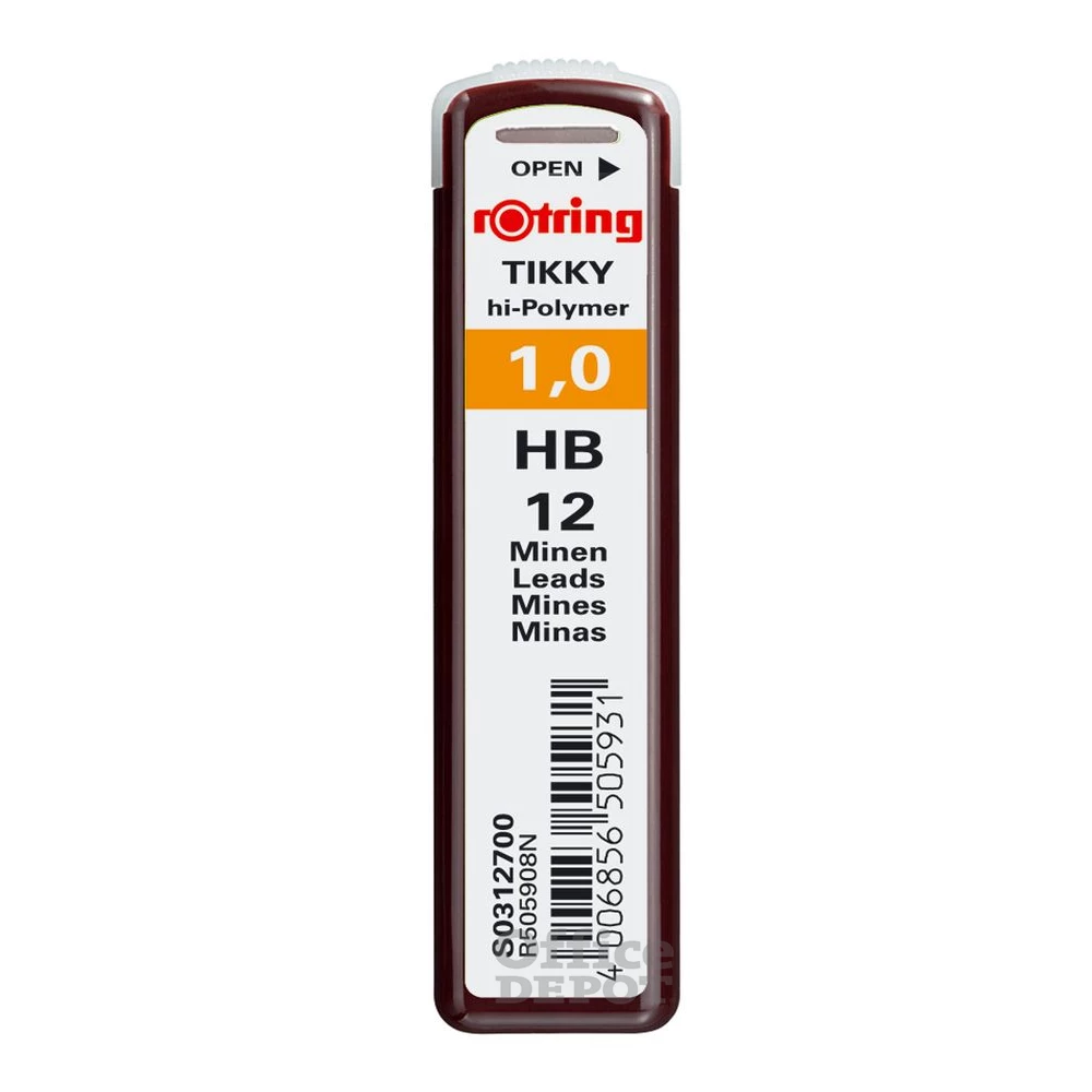 Rotring 1mm HB 12db-os nyomósirón betét