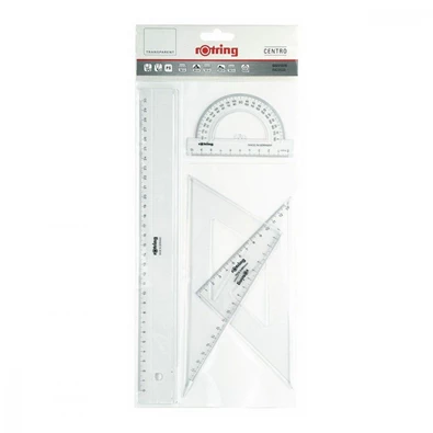 Rotring víztiszta 4db-os vonalzókészlet Rotring víztiszta 4db-os vonalzókészlet