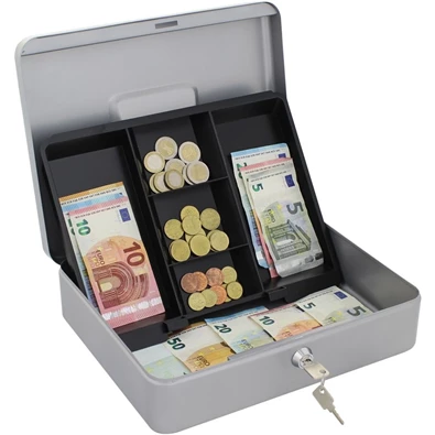 Rottner HomeStar Cash4 ezüst pénzkazetta Rottner HomeStar Cash4 ezüst pénzkazetta