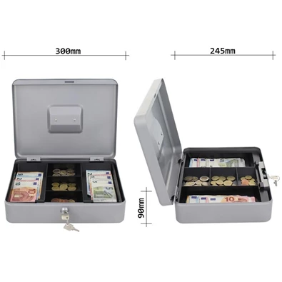 Rottner HomeStar Cash4 ezüst pénzkazetta Rottner HomeStar Cash4 ezüst pénzkazetta