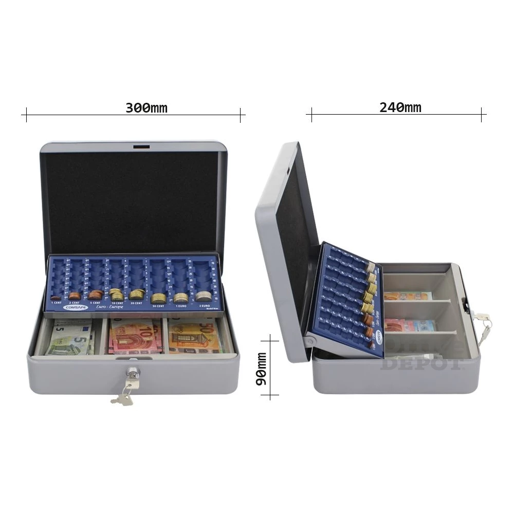 Rottner HomeStar Cash Euro ezüst pénzkazetta