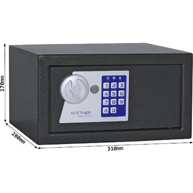 Rottner Jupiter 2 antracit elektronikus, vészkulcsos bútorszéf Rottner Jupiter 2 antracit elektronikus, vészkulcsos bútorszéf