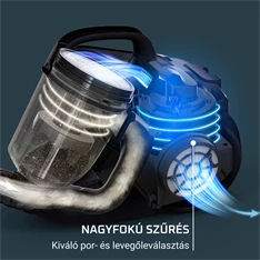 Rowenta RO3721EA Compact Power Cyclonic kék porzsák nélküli porszívó Rowenta RO3721EA Compact Power Cyclonic kék porzsák nélküli porszívó