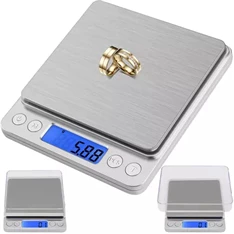 Ruhhy digitális konyhai mérleg 500g-ig, mérési pontosság 0,01g Ruhhy digitális konyhai mérleg 500g-ig, mérési pontosság 0,01g