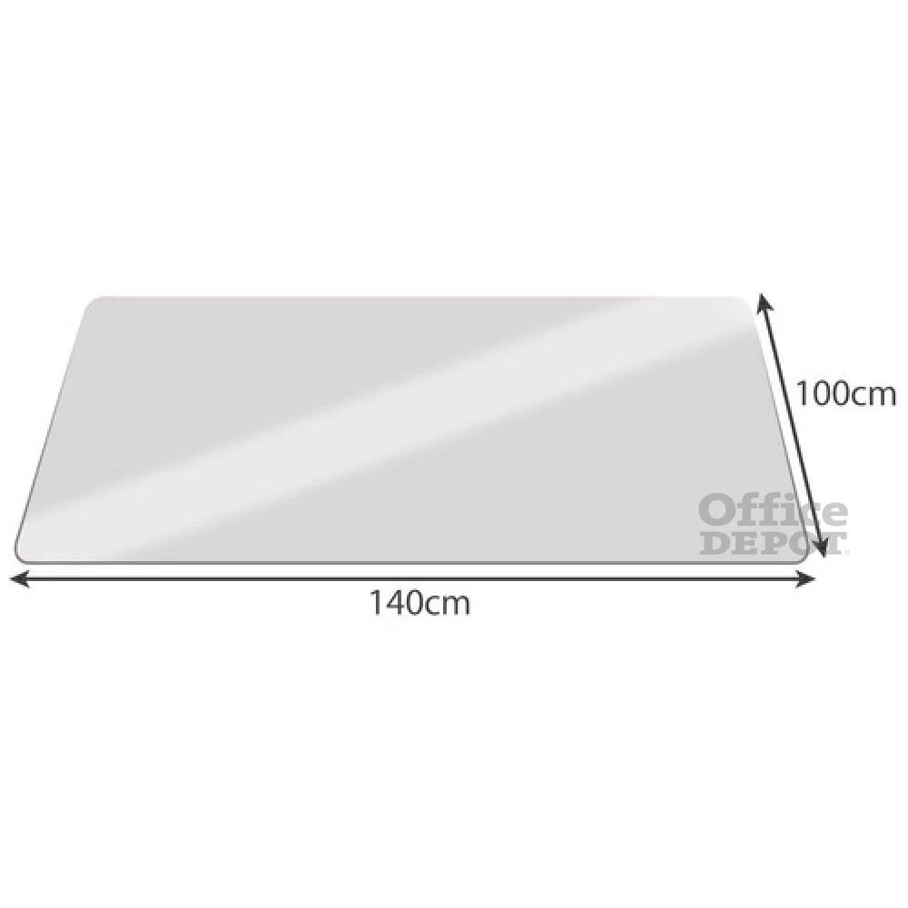 Ruhhy 100x140cm víztiszta padlóvédő székalátét