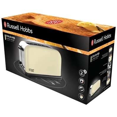 Russell Hobbs 21395-56 Colours bézs 2 hosszúszeletes kenyérpirító Russell Hobbs 21395-56 Colours bézs 2 hosszúszeletes kenyérpirító