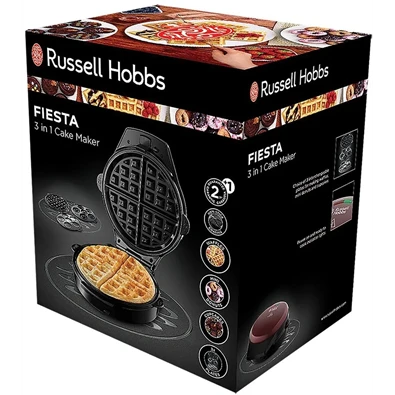 Russell Hobbs 24620-56/RH Fiesta 3in1 bordó fánk -  sütemény- gofrisütő