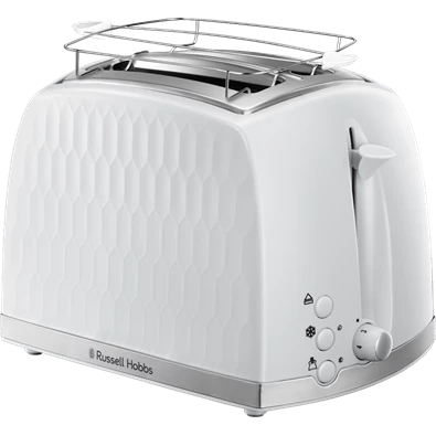 Russell Hobbs 26060-56/RH Honeycomb fehér 2 szeletes kenyérpirító Russell Hobbs 26060-56/RH Honeycomb fehér 2 szeletes kenyérpirító
