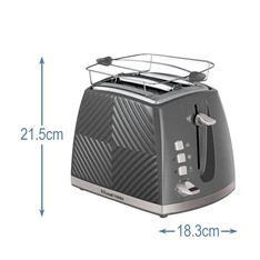 Russell Hobbs 26392-56/RH Groove szürke 2 szeletes kenyérpirító Russell Hobbs 26392-56/RH Groove szürke 2 szeletes kenyérpirító