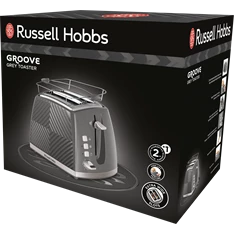 Russell Hobbs 26392-56/RH Groove szürke 2 szeletes kenyérpirító Russell Hobbs 26392-56/RH Groove szürke 2 szeletes kenyérpirító