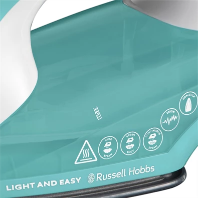 Russell Hobbs 26470-56/RH Light&Easy türkizkék-fehér gőzölős vasaló Russell Hobbs 26470-56/RH Light&Easy türkizkék-fehér gőzölős vasaló