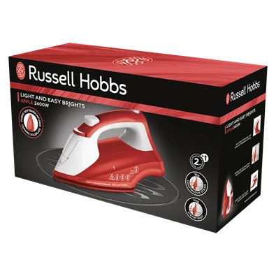 Russell Hobbs 26481-56/RH Light&Easy Brights Apple piros-fehér gőzölős vasaló Russell Hobbs 26481-56/RH Light&Easy Brights Apple piros-fehér gőzölős vasaló