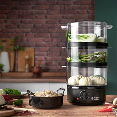 Russell Hobbs 26530-56/RH Kitchen Collection kompakt pároló és rizsfőző Russell Hobbs 26530-56/RH Kitchen Collection kompakt pároló és rizsfőző