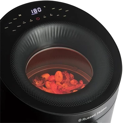 Russell Hobbs 27420-56/RH Panoramic airfryer fekete 5 L forrólevegős sütő Russell Hobbs 27420-56/RH Panoramic airfryer fekete 5 L forrólevegős sütő