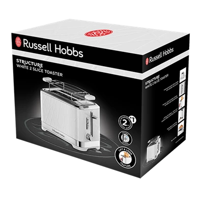 Russell Hobbs 28090-56/RH Structure fehér 2 szeletes kenyérpirító Russell Hobbs 28090-56/RH Structure fehér 2 szeletes kenyérpirító