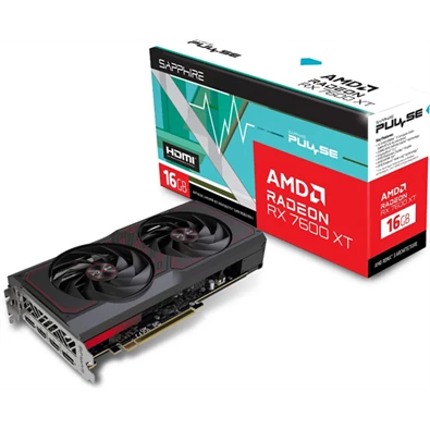 SAPPHIRE PULSE AMD RADEON RX 7600 XT GAMING OC 16GB GDDR6 DUAL HDMI DUAL DP SAPPHIRE PULSE AMD RADEON RX 7600 XT GAMING OC 16GB GDDR6 DUAL HDMI DUAL DP