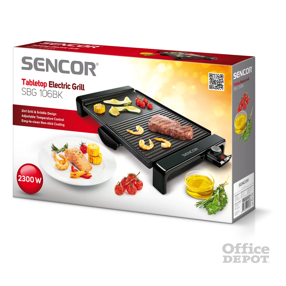 Sencor SBG 106BK fekete kontaktgrill