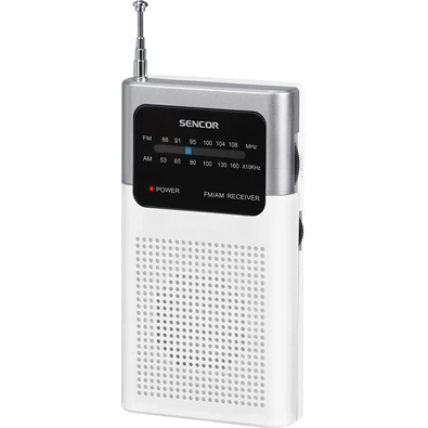 SENCOR SRD 1100W fehér zsebrádió SENCOR SRD 1100W fehér zsebrádió