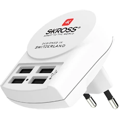 Skross 1.302422 4,8W 4xUSB fehér hálózati töltő Skross 1.302422 4,8W 4xUSB fehér hálózati töltő