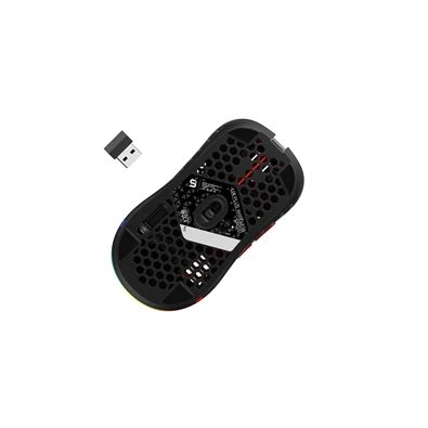 SPC Gear LIX Plus Wireless fekete vezeték nélküli gamer egér
