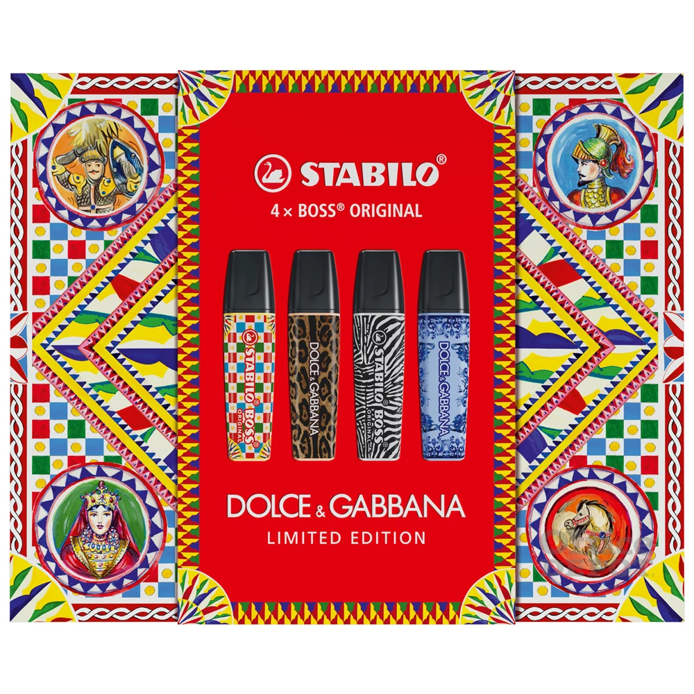 STABILO BOSS ORIGINAL DOLCE&GABBANA Edition 4 db-os szövegkiemelő készlet