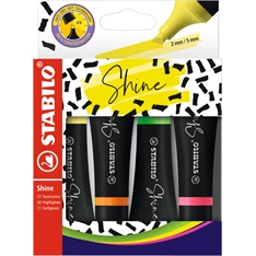 STABILO Shine 4db-os szövegkiemelő készlet STABILO Shine 4db-os szövegkiemelő készlet