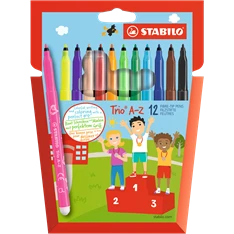 STABILO Trio A-Z 18db-os filctoll készlet STABILO Trio A-Z 18db-os filctoll készlet