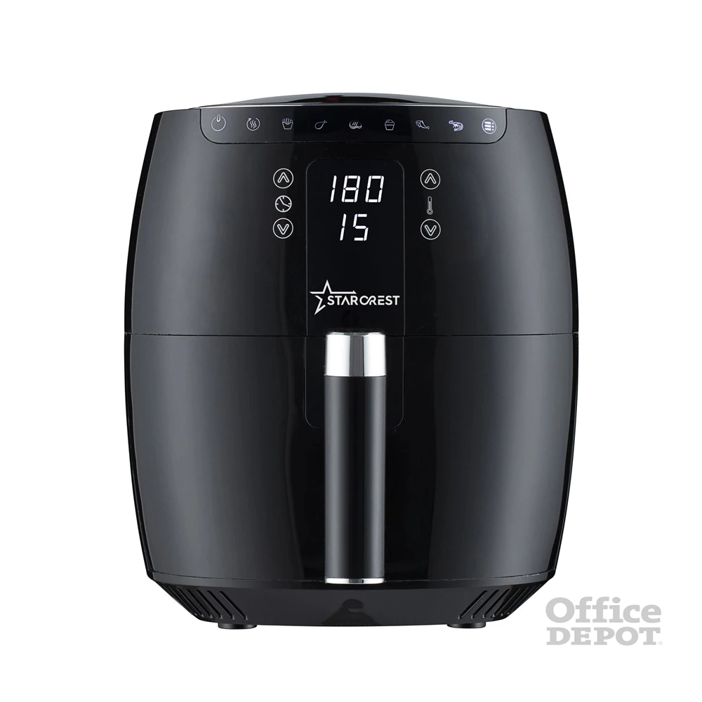 STARCREST SFR-3500 fekete 3,5 L forrólevegős sütő