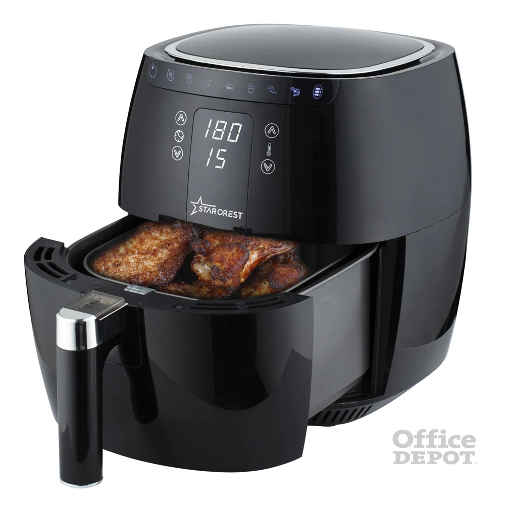 STARCREST SFR-3500 fekete 3,5 L forrólevegős sütő