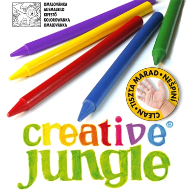 Creative Jungle henger 12db-os vegyes színű zsírkréta Creative Jungle henger 12db-os vegyes színű zsírkréta