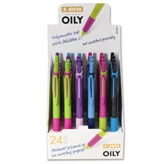 Sakota Oily 0,7mm kék tintájú vegyes színű golyóstoll Sakota Oily 0,7mm kék tintájú vegyes színű golyóstoll
