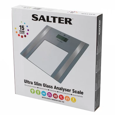 Salter 9158 SV3R ezüst testelemző személymérleg Salter 9158 SV3R ezüst testelemző személymérleg