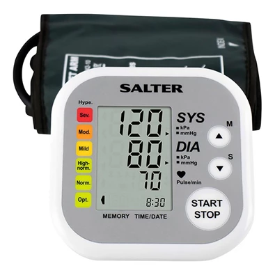Salter BPA-9201 automata felkaros vérnyomásmérő Salter BPA-9201 automata felkaros vérnyomásmérő