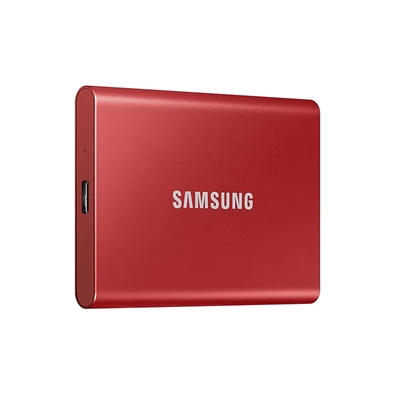 Samsung 1000GB USB 3.2 (MU-PC1T0R/WW) piros T7 külső SSD Samsung 1000GB USB 3.2 (MU-PC1T0R/WW) piros T7 külső SSD