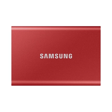 Samsung 1000GB USB 3.2 (MU-PC1T0R/WW) piros T7 külső SSD Samsung 1000GB USB 3.2 (MU-PC1T0R/WW) piros T7 külső SSD