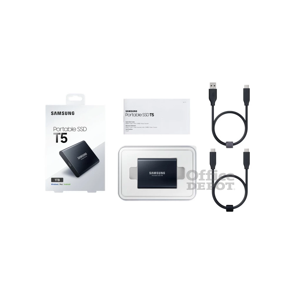 Samsung 1024GB USB 3.1 (MU-PA1T0B/EU) fekete T5 külső SSD
