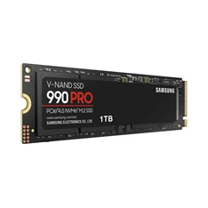 Samsung 1TB M.2 NVMe 2280 990 Pro (MZ-V9P1T0BW) fekete SSD Samsung 1TB M.2 NVMe 2280 990 Pro (MZ-V9P1T0BW) fekete SSD