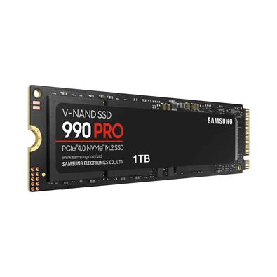 Samsung 1TB M.2 NVMe 2280 990 Pro (MZ-V9P1T0BW) fekete SSD Samsung 1TB M.2 NVMe 2280 990 Pro (MZ-V9P1T0BW) fekete SSD