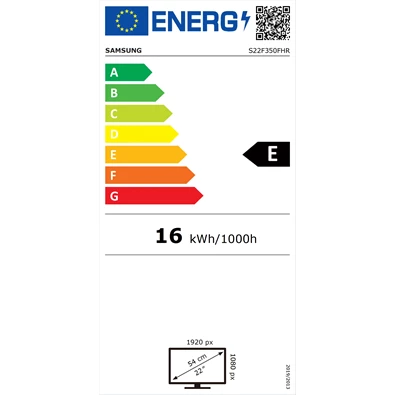 Samsung 21,5" S22F350FHR LED HDMI monitor Samsung 21,5" S22F350FHR LED HDMI monitor