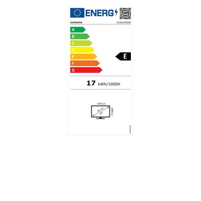 Samsung 24" LS24AG300NRX FHD VA 144Hz DP/HDMI fekete gamer monitor (Újracsomagolt)