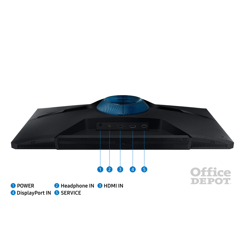 Samsung 27" LS27DG300EUXEN Odyssey G3 G30D FHD VA 180Hz DP/HDMI gamer monitor