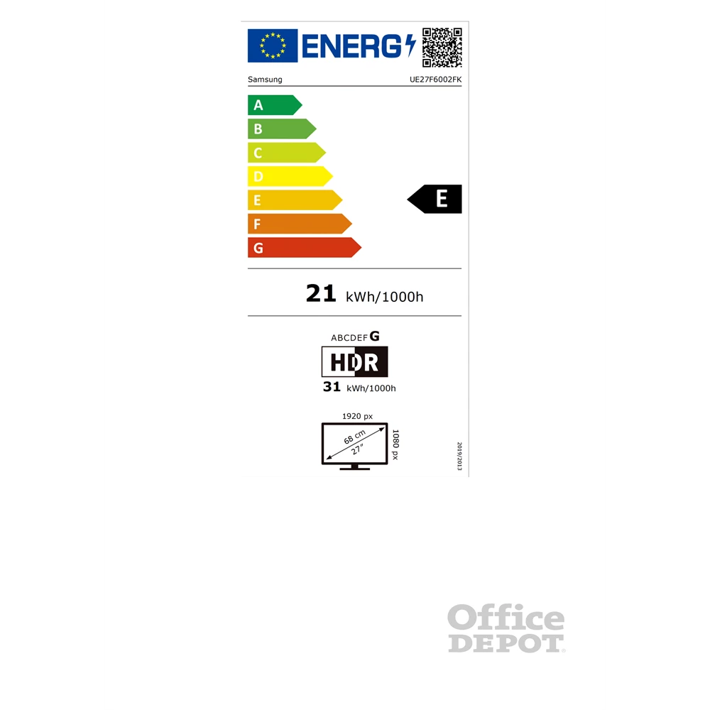 Samsung 27" UE27F6002FKXXH Full HD Smart LED TV