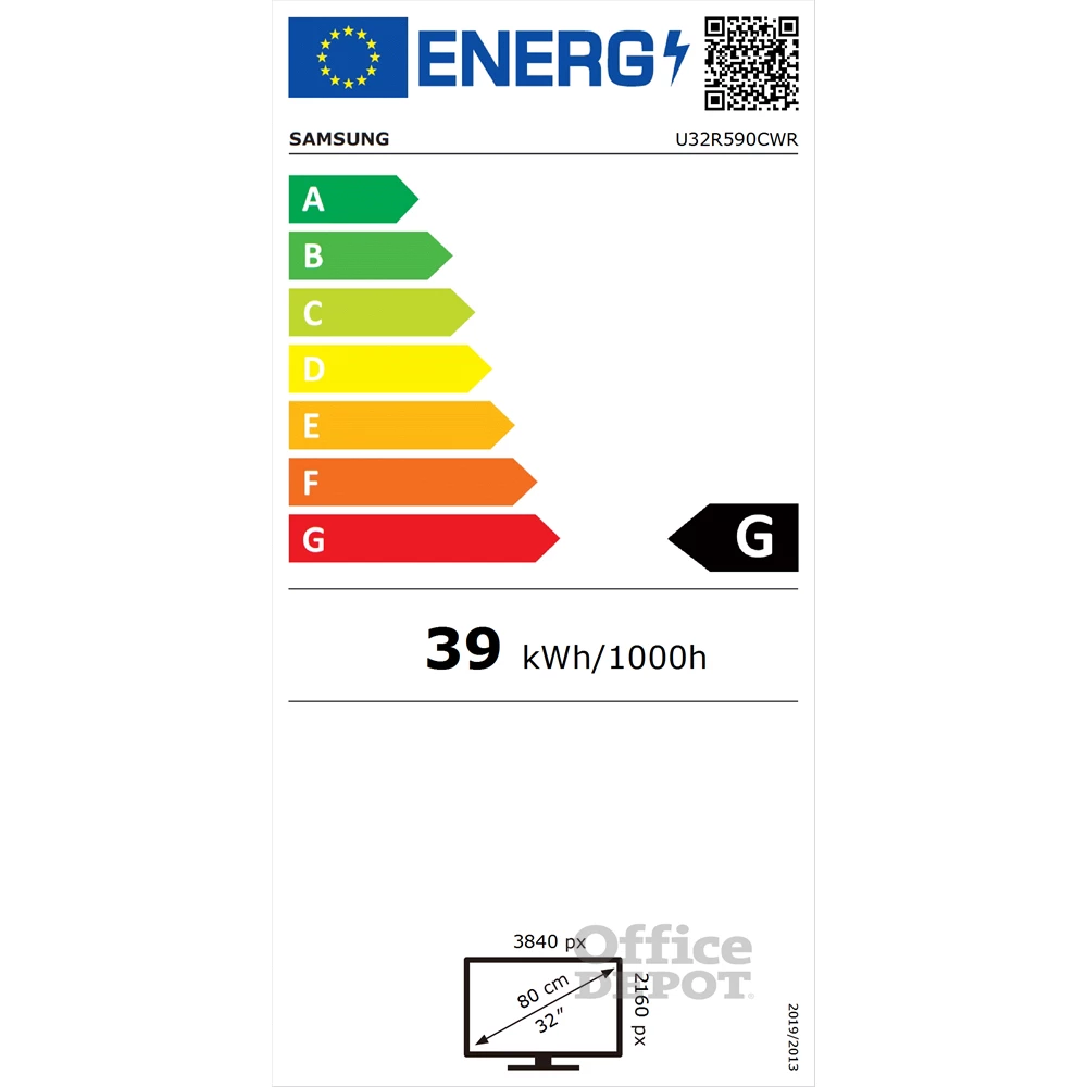 Samsung 31,5" U32R590CWR 4K UHD VA HDMI/DP kékes-sötétszürke ívelt LED monitor