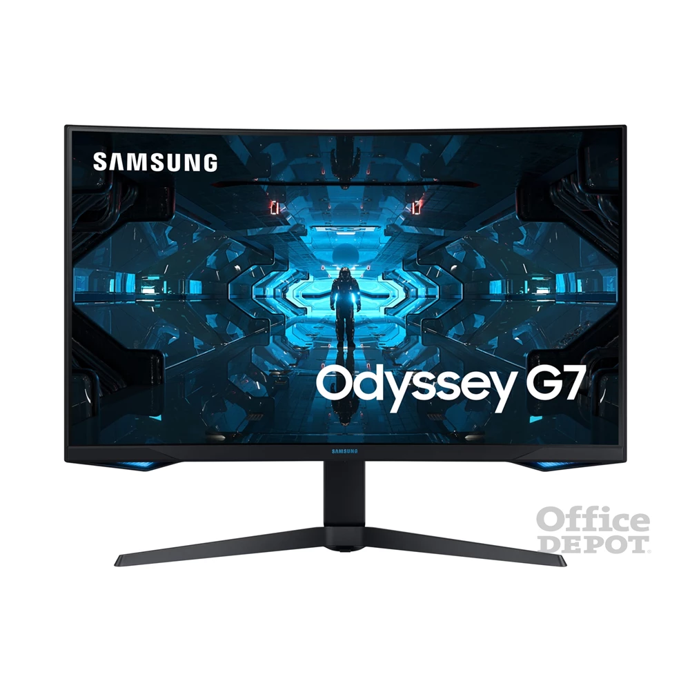 Samsung 31,5" C32G75TQSU QHD VA 240Hz HDMI/DP/USB fekete ívelt QLED gamer monitor