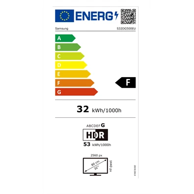 Samsung 32" LS32DG500EUXEN Odyssey G5 G50D QHD IPS 180Hz DP/HDMI gamer monitor Samsung 32" LS32DG500EUXEN Odyssey G5 G50D QHD IPS 180Hz DP/HDMI gamer monitor