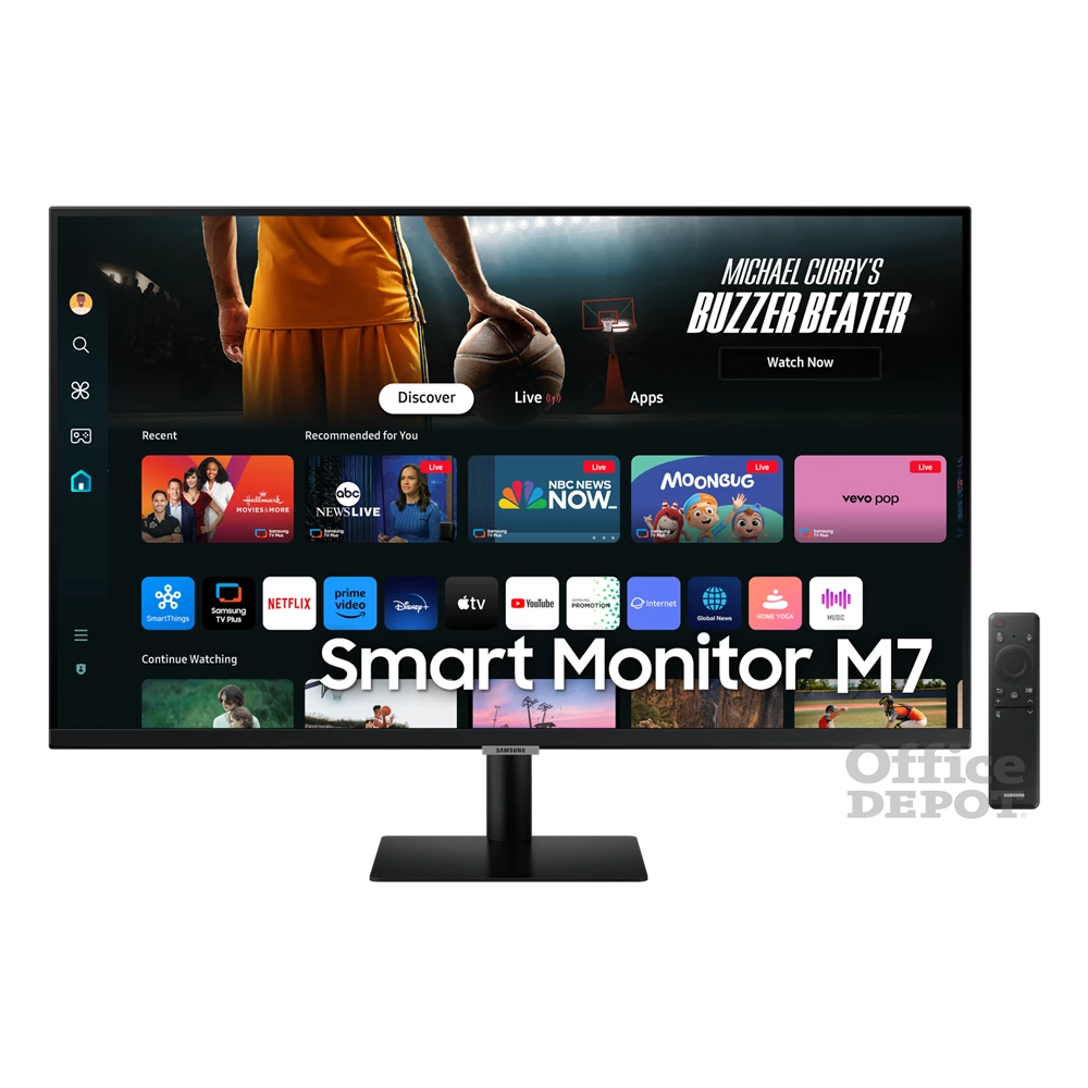 Samsung 32" M7 LS32DM700UPXEN 4K UHD VA HDMI/USB fekete smart monitor