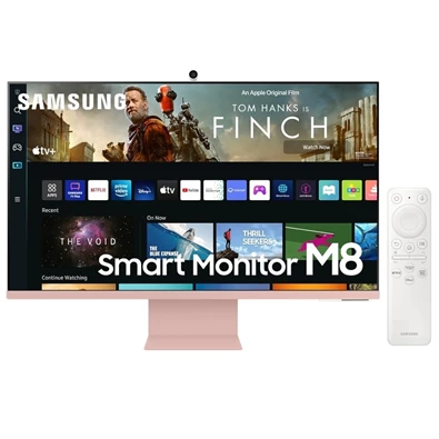Samsung 32" M8 S32BM80PUU 4K VA pink SMART monitor távirányítóval Samsung 32" M8 S32BM80PUU 4K VA pink SMART monitor távirányítóval