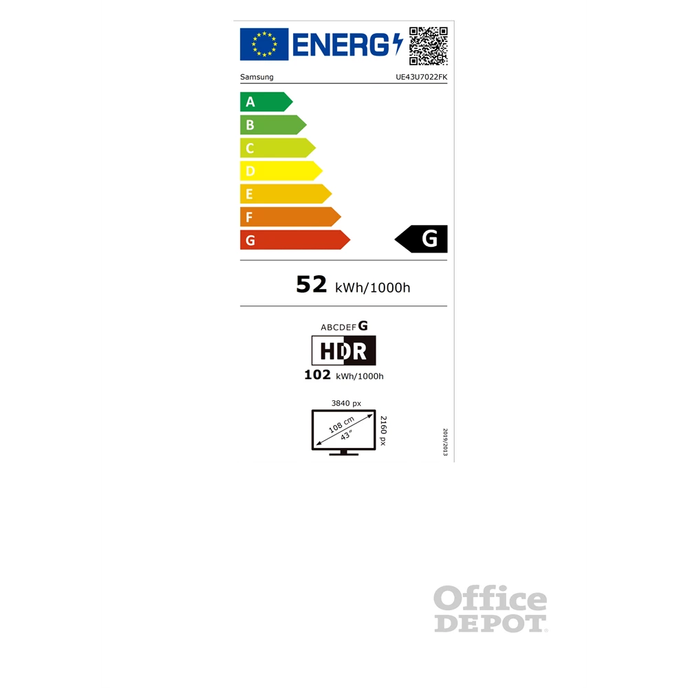Samsung 43" UE43U7022FKXXH 4K UHD Smart LED TV