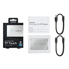 Samsung 500GB USB 3.2 (MU-PC500S/WW) ezüst ujjlenyomatolvasós T7 Touch külső SSD Samsung 500GB USB 3.2 (MU-PC500S/WW) ezüst ujjlenyomatolvasós T7 Touch külső SSD